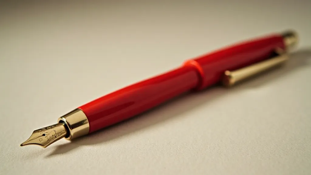 Red Bakelite vintage Parker pen
