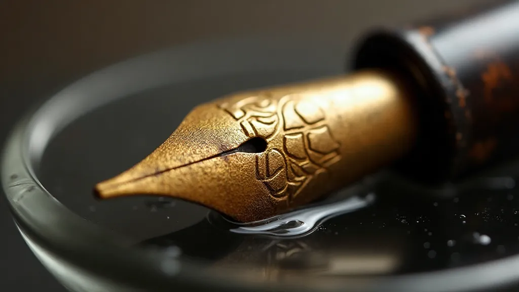 Vintage fountain pen nib
