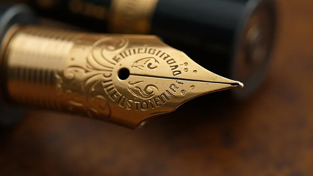 Vintage Montblanc pen nib