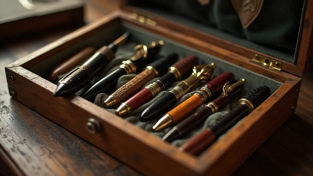 Collection of vintage fountain pens