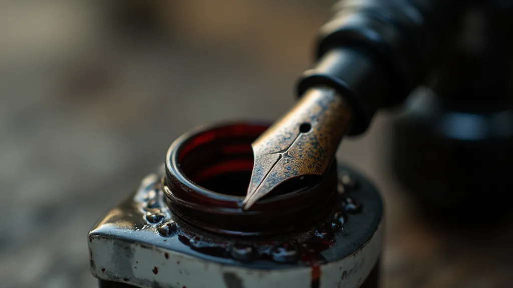Pen Nib in Ink
