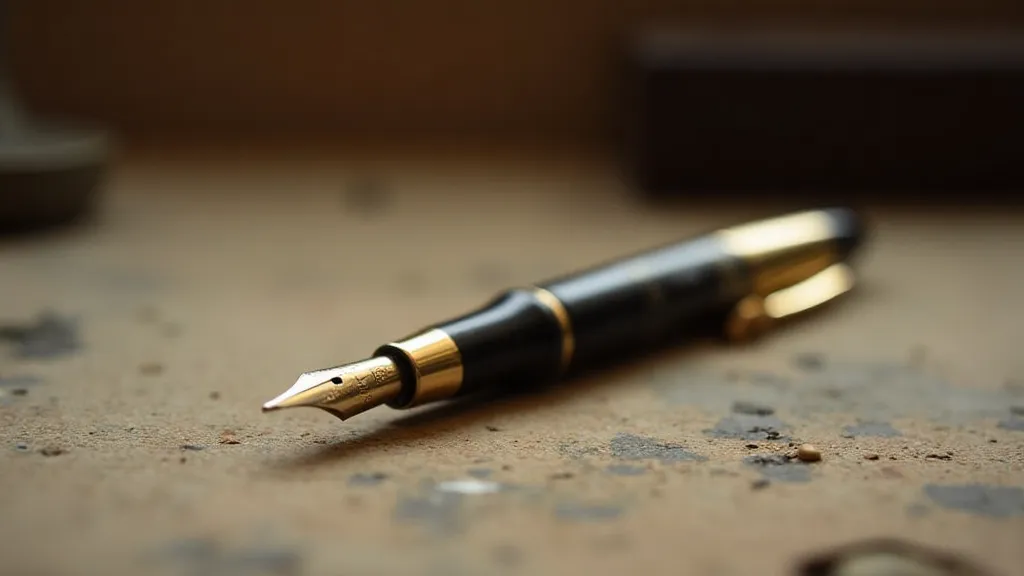 Sheaffer Lifetime fountain pen on a desk