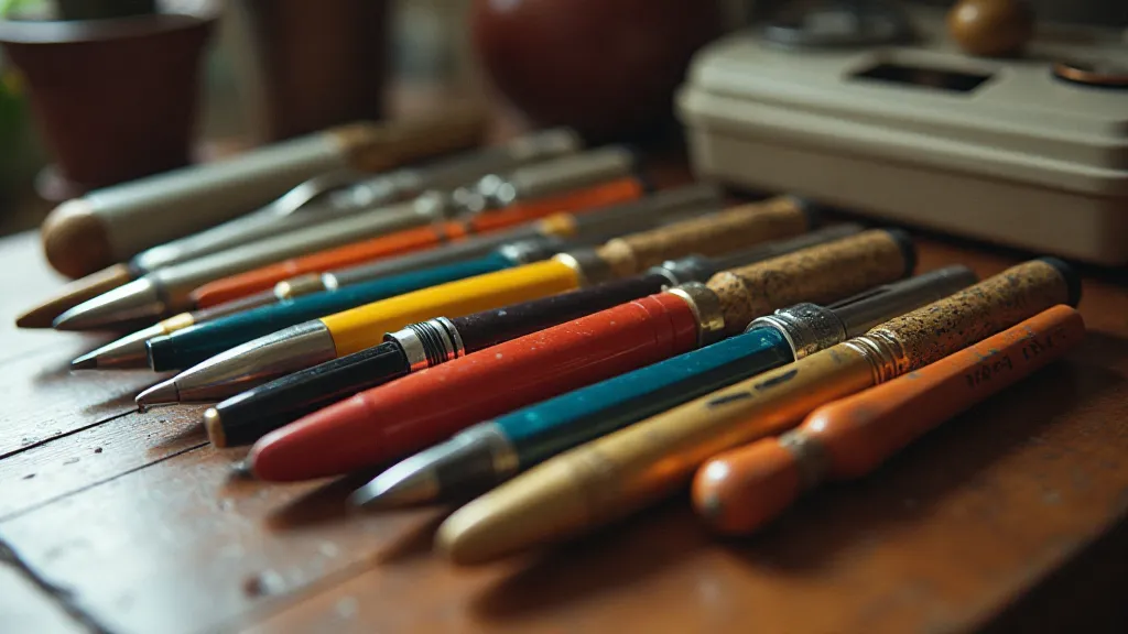 Vintage pens collection from the 1970s