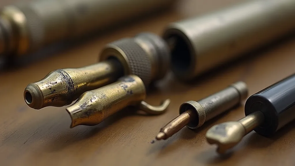 Vintage Waterman pen disassembled