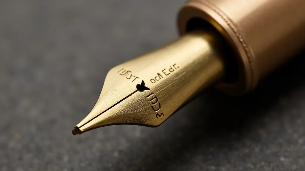 Waterman fountain pen nib close-up
