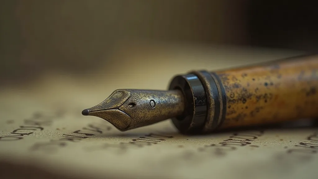 Waterman's Ideal fountain pen - close-up